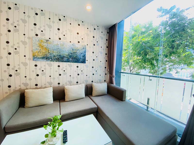 Two bedrooms serviced apartment leasing in Nguyen Van Huong St Thao Dien Thu Duc City