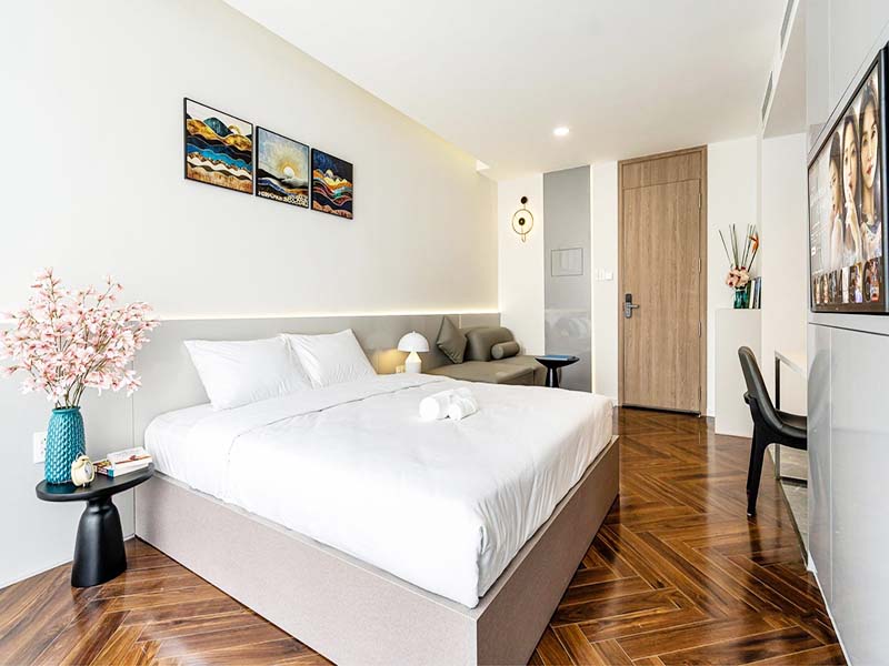 Windy serviced apartment for lease in Phu Nhuan District Nguyen Thi Huynh Street