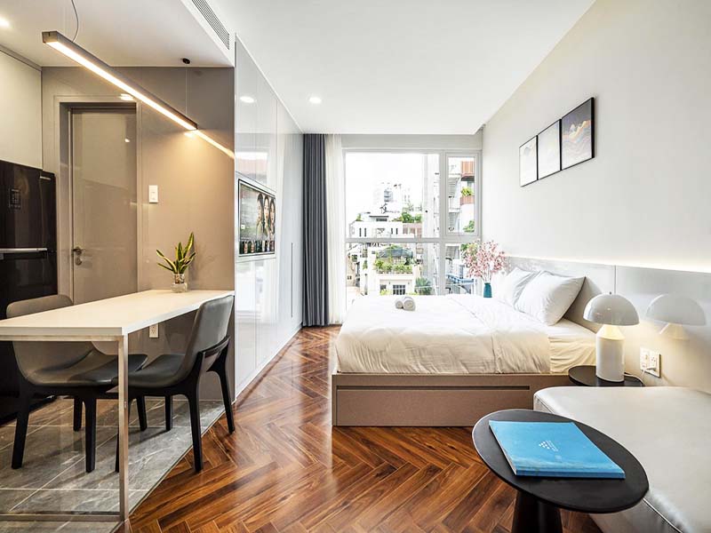 Windy serviced apartment for lease in Phu Nhuan District Nguyen Thi Huynh Street