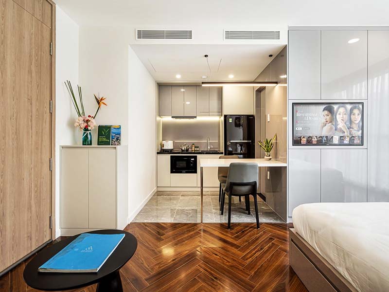Windy serviced apartment for lease in Phu Nhuan District Nguyen Thi Huynh Street