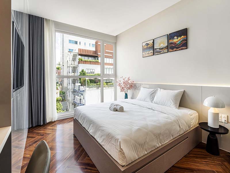 Windy serviced apartment for lease in Phu Nhuan District Nguyen Thi Huynh Street