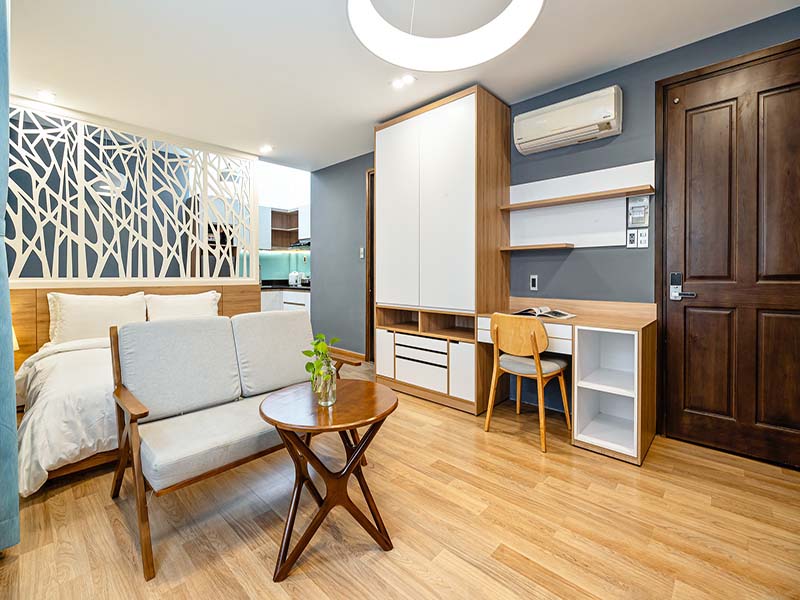 New studio serviced apartment renting in Dakao Ward District 1 Saigon
