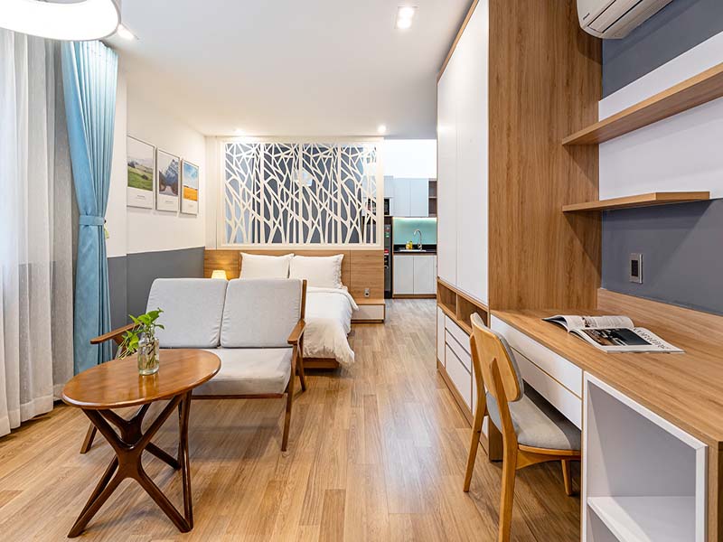 New studio serviced apartment renting in Dakao Ward District 1 Saigon