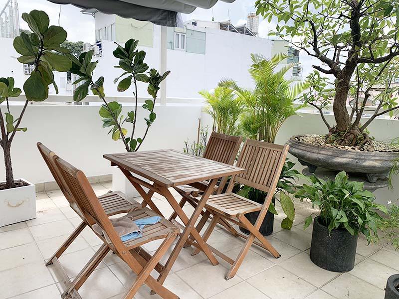 Penthouse serviced apartment leasing on Nguyen Dinh Chieu Street, Dakao Ward, District 1.