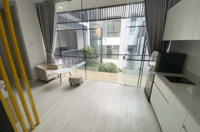 Bright studio serviced apartment for rent in Binh Thanh District, Huynh Man Dat Street