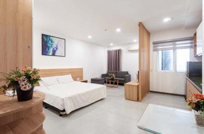 Nice studio serviced apartment renting in Tan Binh District, Cuu Long Street