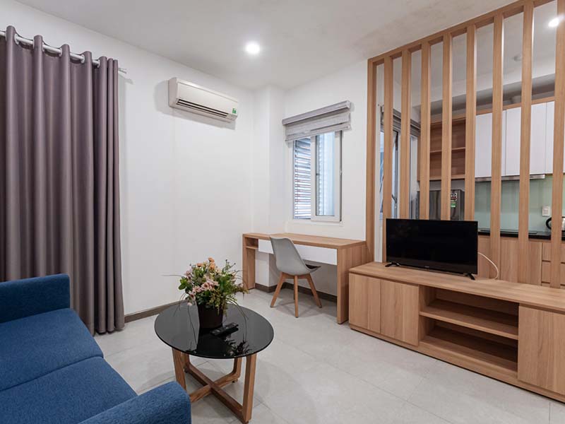 Nice studio serviced apartment renting in Tan Binh District, Cuu Long Street