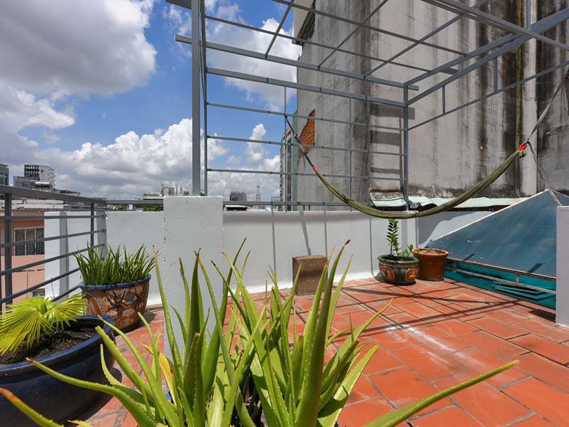 Penthouse serviced apartment for rent on Nguyen Thi Minh Khai Street, Dakao Ward, District 1.