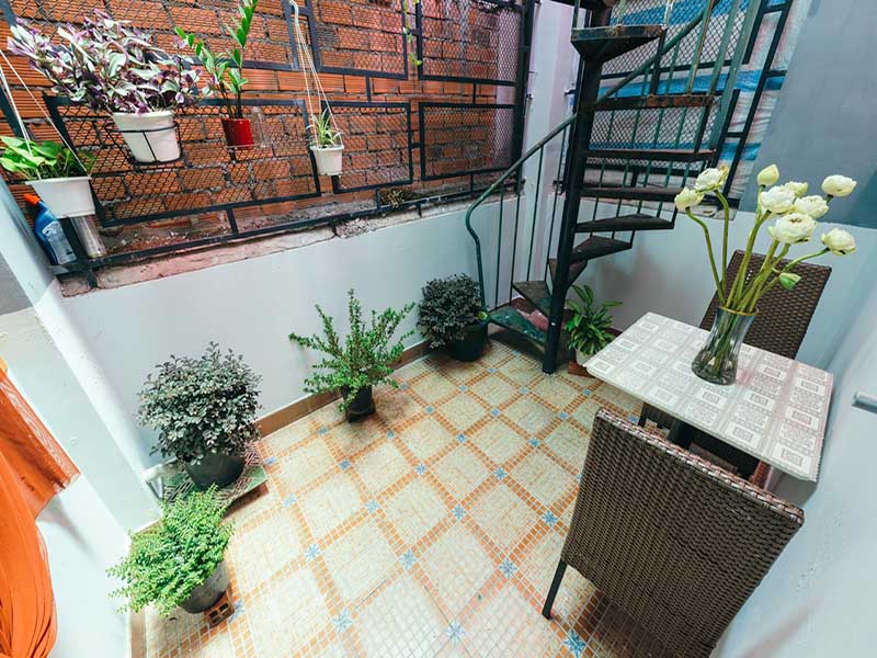 Penthouse serviced apartment for rent on Nguyen Thi Minh Khai Street, Dakao Ward, District 1.