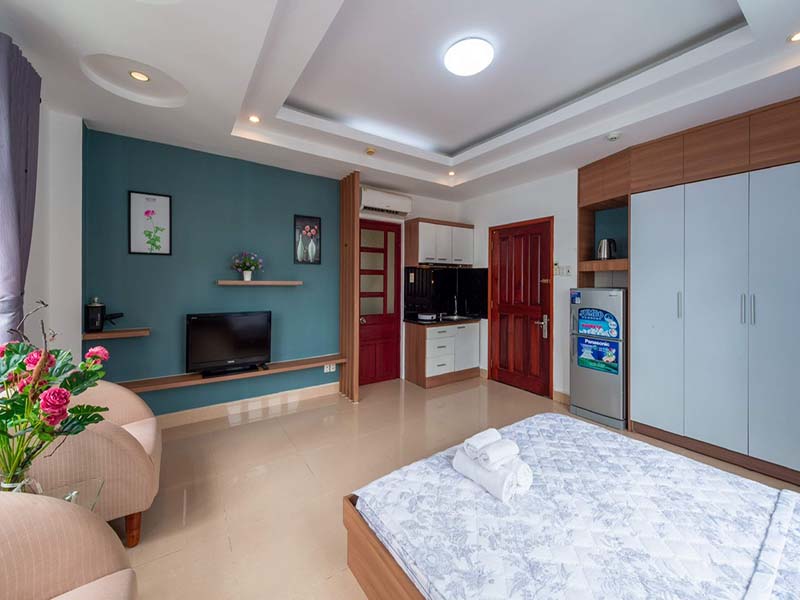 Studio serviced apartment renting on Nguyen Thi Minh Khai Street, Dakao Ward, District 1