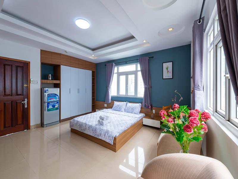Studio serviced apartment renting on Nguyen Thi Minh Khai Street, Dakao Ward, District 1