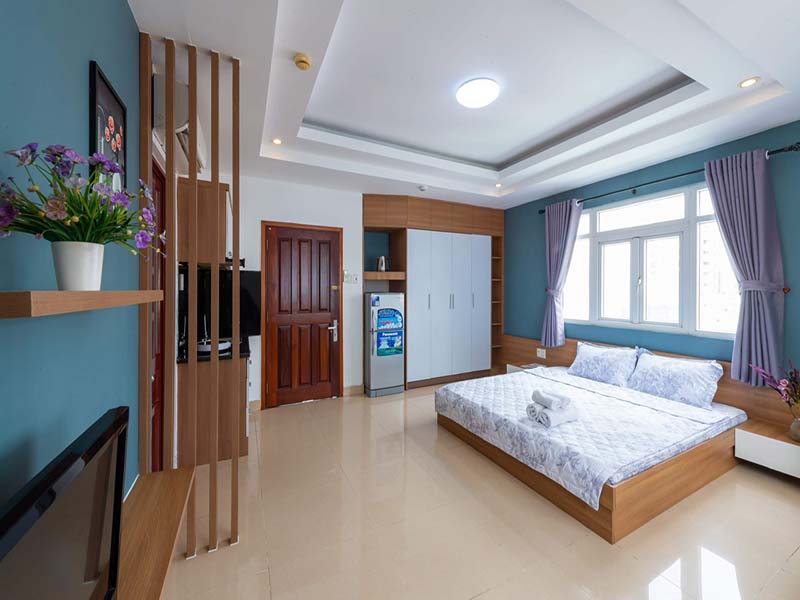 Studio serviced apartment renting on Nguyen Thi Minh Khai Street, Dakao Ward, District 1