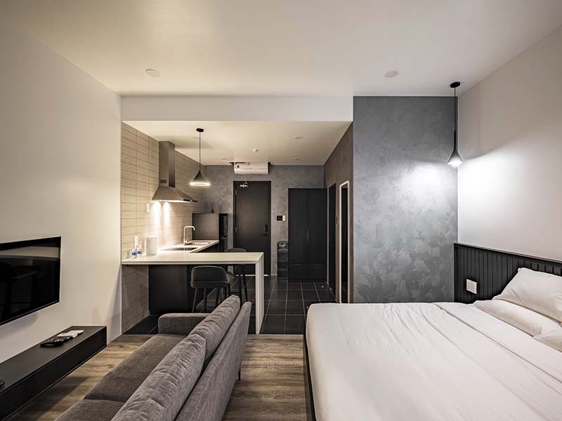 Cozy studio serviced apartment renting in Tan Binh District Tan Vien Street