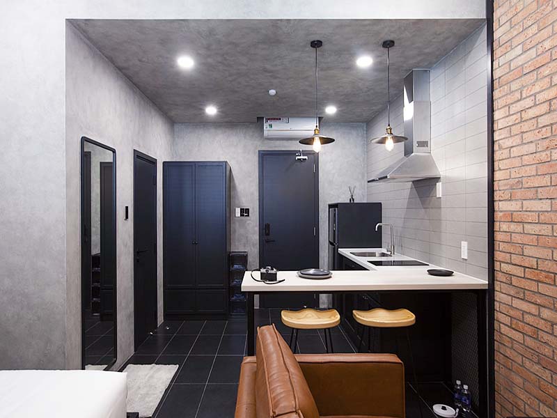 Cozy studio serviced apartment renting in Tan Binh District Tan Vien Street