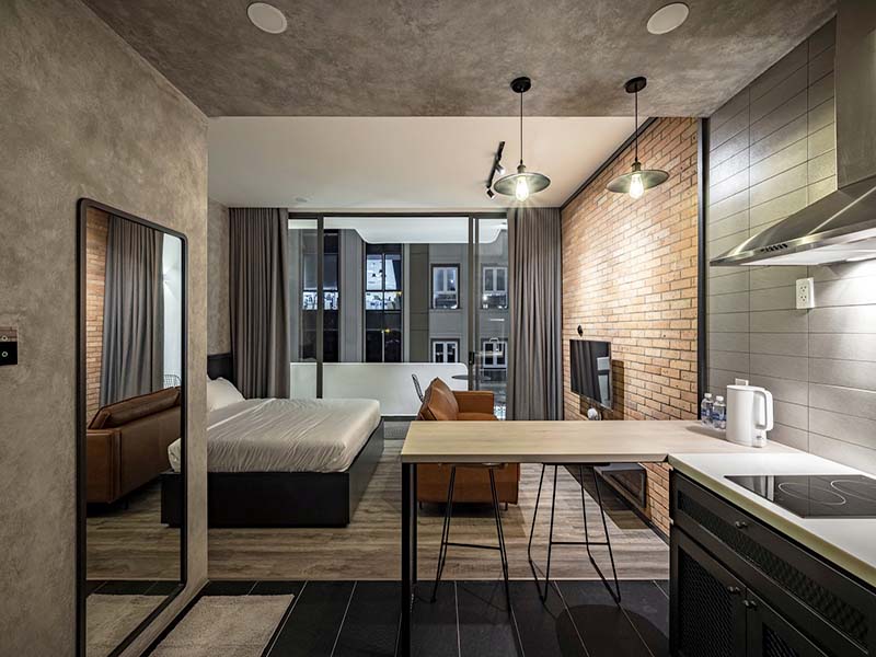 Cozy studio serviced apartment renting in Tan Binh District Tan Vien Street