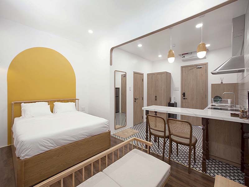 Studio serviced apartment for rent on Tan Vien Street, Tan Binh District, Ho Chi Minh City
