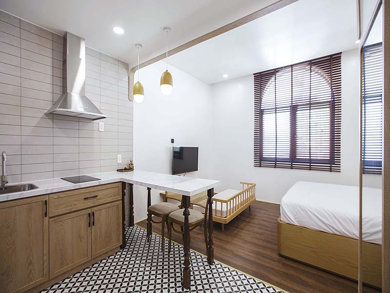 Studio serviced apartment for rent on Tan Vien Street, Tan Binh District, Ho Chi Minh City