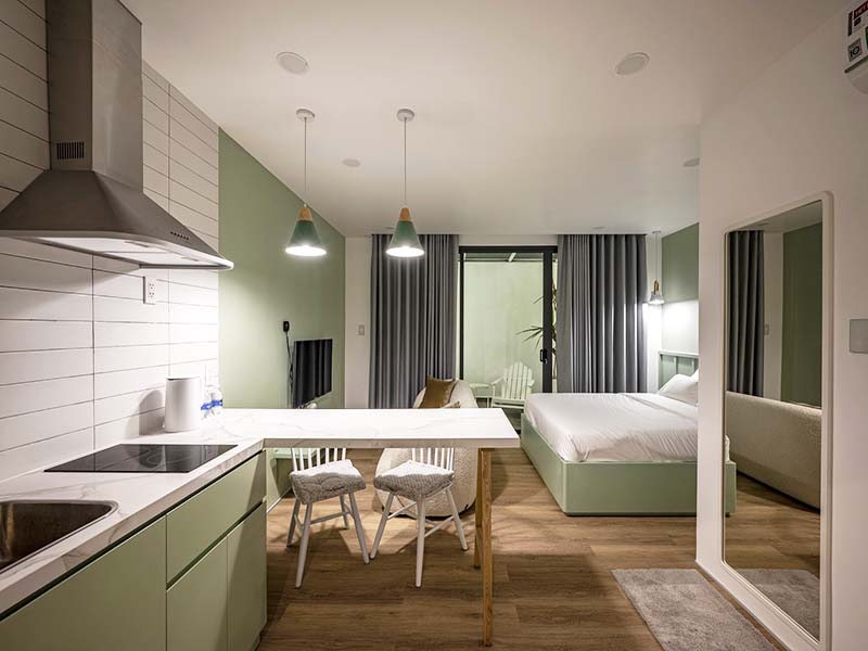 Unique serviced apartment for rent on Tan Vien Street, Tan Binh District, Ho Chi Minh City