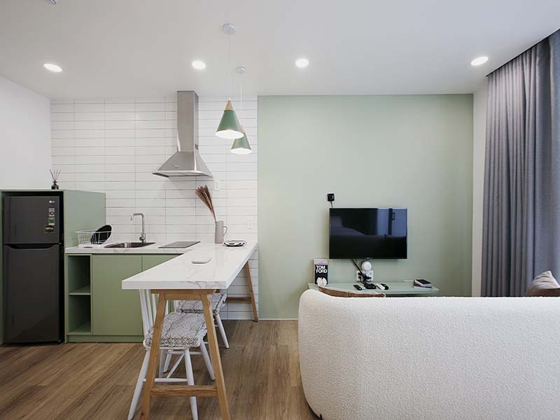 Unique serviced apartment for rent on Tan Vien Street, Tan Binh District, Ho Chi Minh City