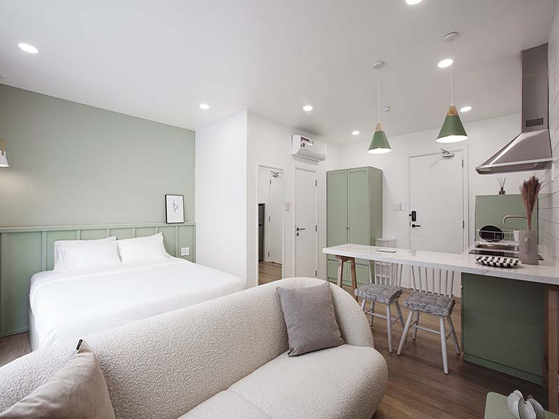 Unique serviced apartment for rent on Tan Vien Street, Tan Binh District, Ho Chi Minh City