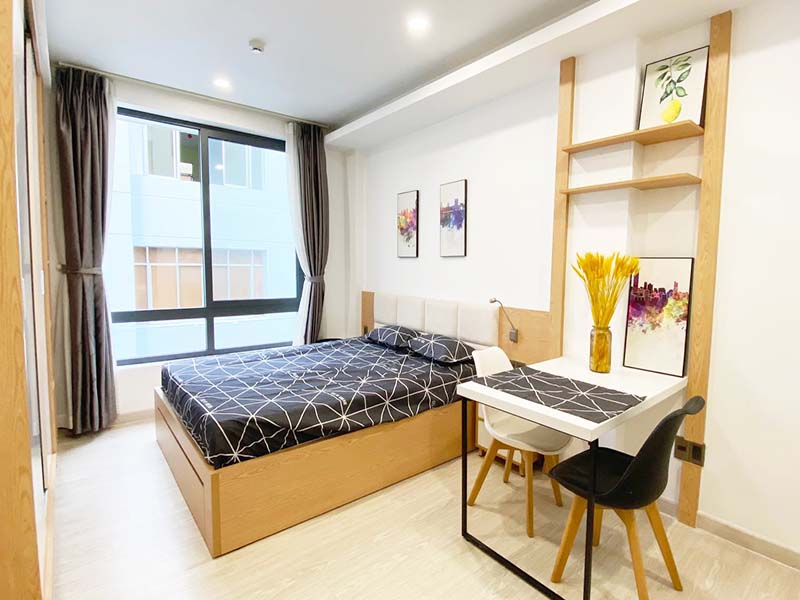 Cheap studio seviced apartment for lease on Nguyen Thi Minh Khai Street, Dakao Ward