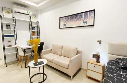 Bright studio serviced apartment need renting in Dakao Ward District 1