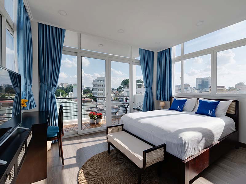 Vintage retro serviced apartment for rent on Nguyen Phi Khanh Street, Tan Dinh Ward, District 1