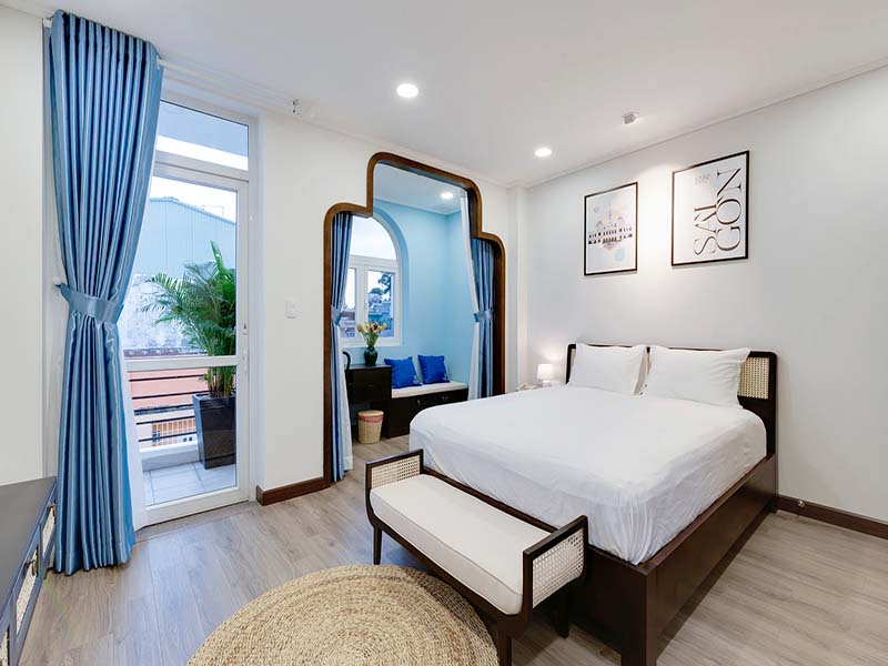 Vintage retro serviced apartment for rent on Nguyen Phi Khanh Street, Tan Dinh Ward, District 1