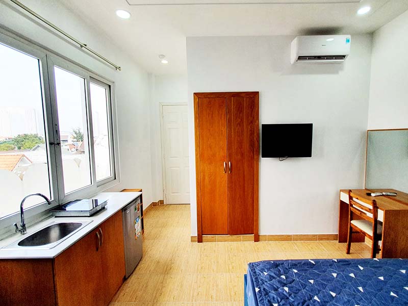 Studio serviced apartment rental in Trung Son Area next to RMIT District 7