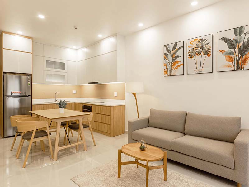  Spacious 2 bedrooms serviced apartment for rent on Thao Dien Ward, District 2, Thu Duc City