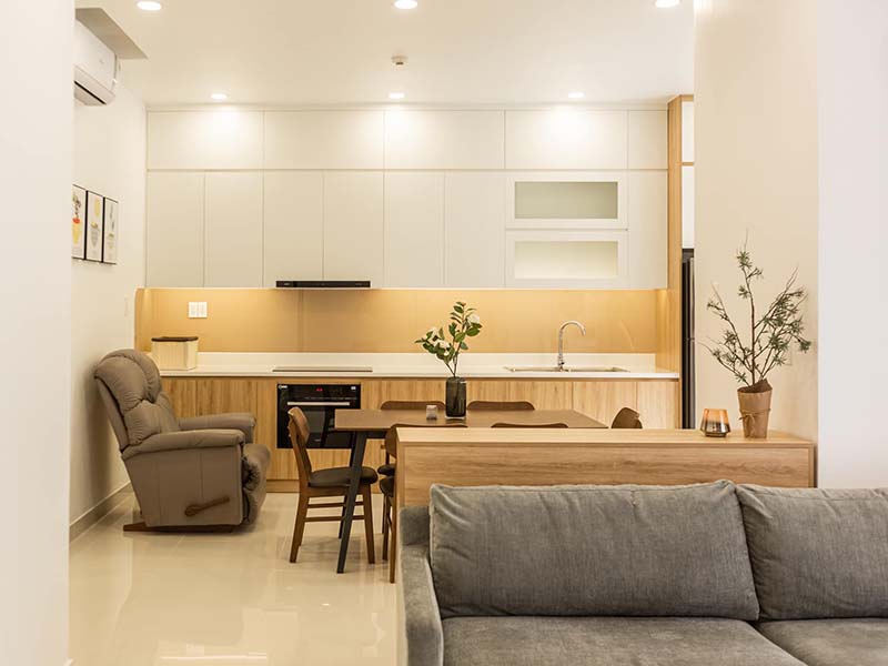 Three bedroom serviced flat renting in Thao Dien Area, Thu Duc City, next to BIS