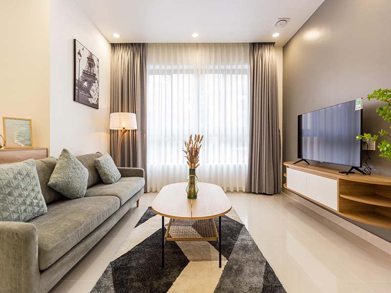 Three bedroom serviced flat renting in Thao Dien Area, Thu Duc City, next to BIS