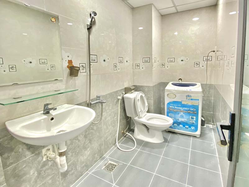 Bright rooftop serviced apartment for rent on Nguyen Van Dau Street Binh Thanh District.