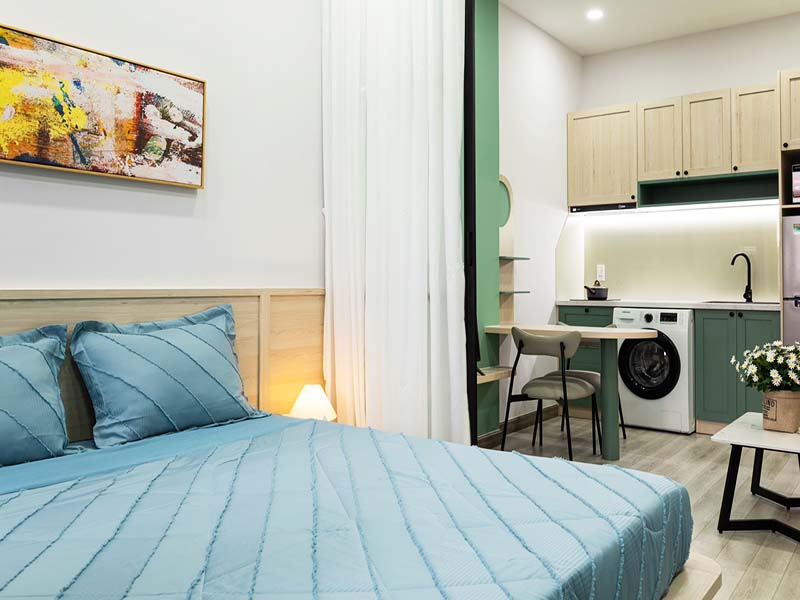Nice serviced apartment for rent on Phan Dinh Phung Street Phu Nhuan District