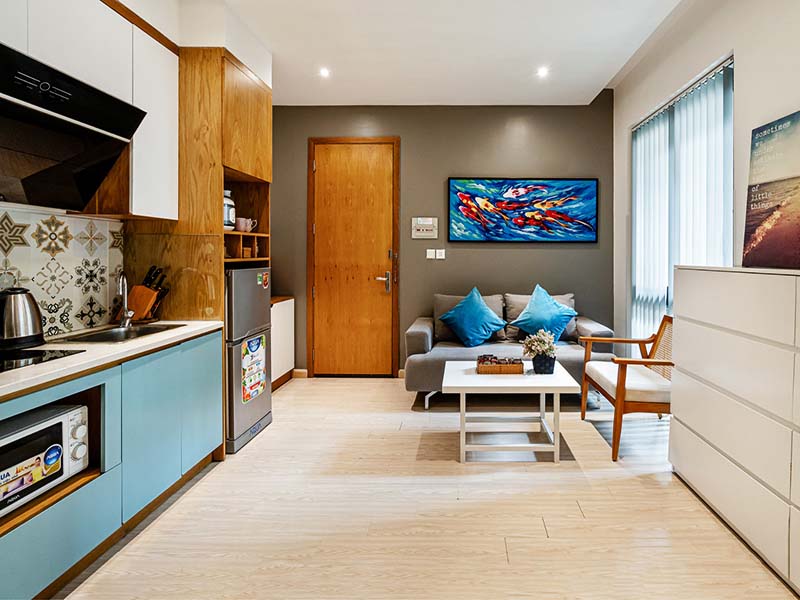 Two bedrooms serviced apartment for rent in Tan Binh District Song Day Street