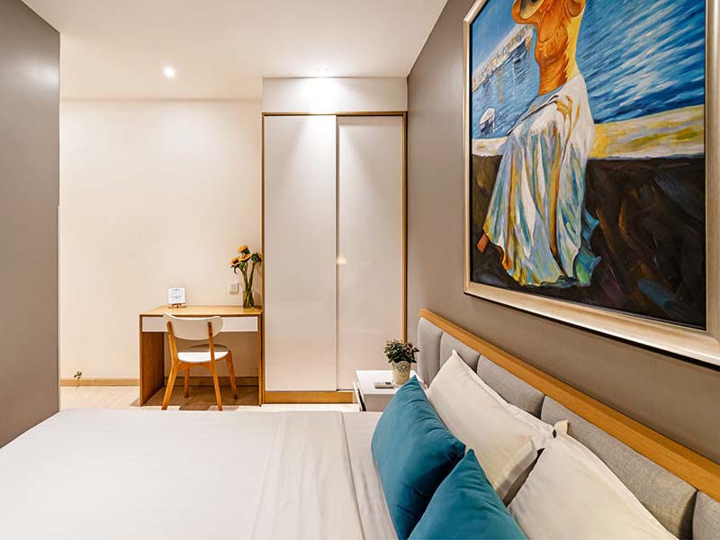 Two bedrooms serviced apartment for rent in Tan Binh District Song Day Street