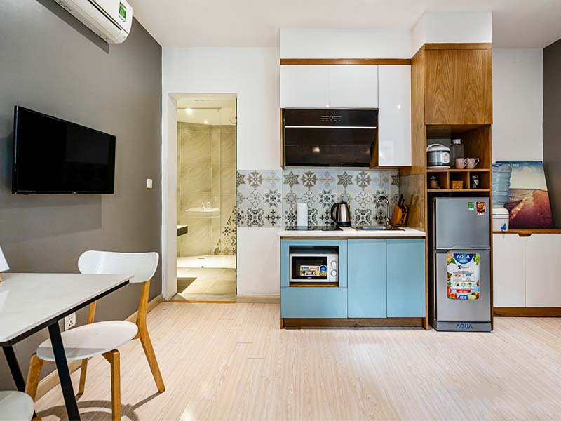 Two bedrooms serviced apartment for rent in Tan Binh District Song Day Street