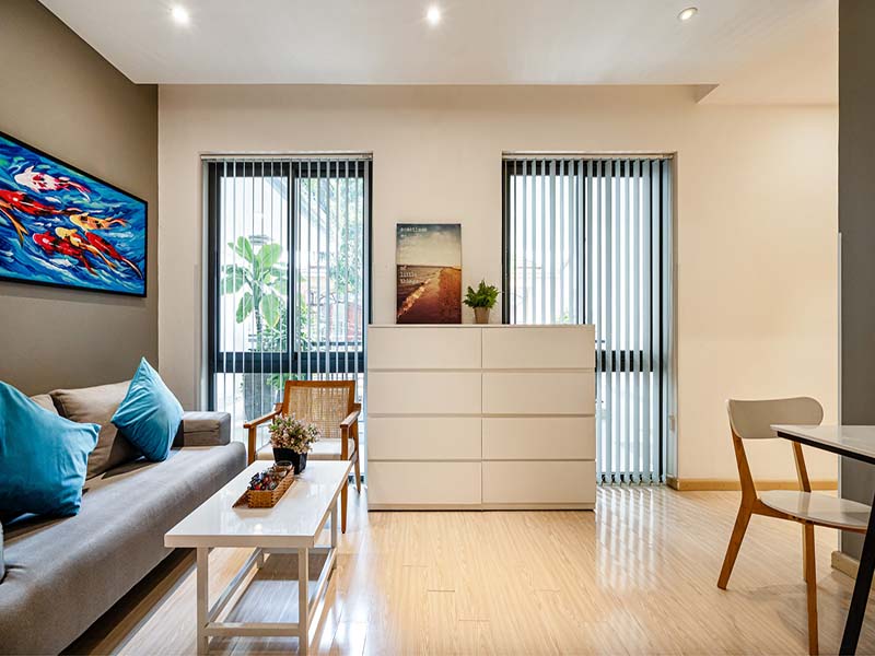 Two bedrooms serviced apartment for rent in Tan Binh District Song Day Street