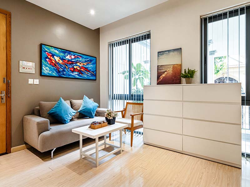 Two bedrooms serviced apartment for rent in Tan Binh District Song Day Street