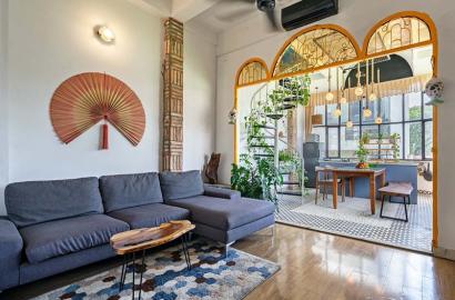 Cozy penthouse serviced apartment for lease in District 3 Saigon