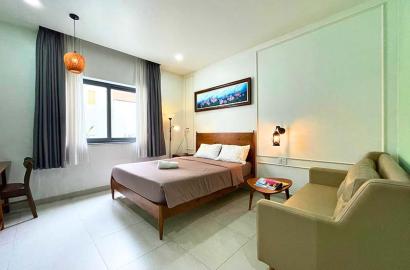 Serviced apartment renting in Tan Dinh District Nguyen The Loc Street