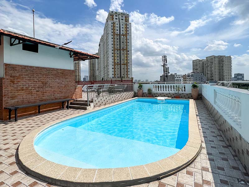 Two bedrooms serviced apartment for rent on  Thao Dien area Thu Duc City Nguyen Van Huong Street
