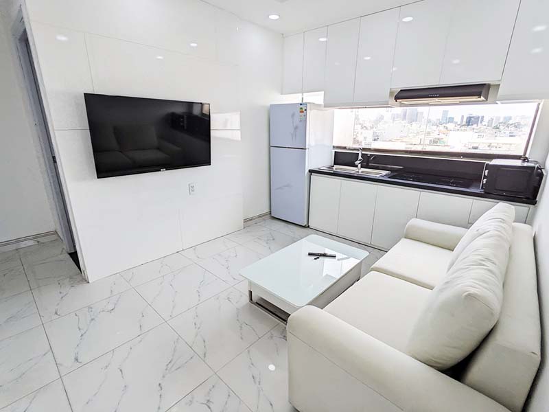 SGhome serviced apartment renting in Binh Thanh District Nguyen Duy Street.