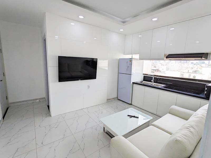 SGhome serviced apartment renting in Binh Thanh District Nguyen Duy Street.