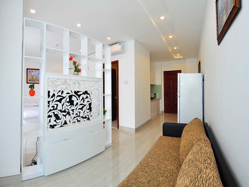Bright-light serviced apartment renting in Phu Nhuan District Nguyen Van Troi Street