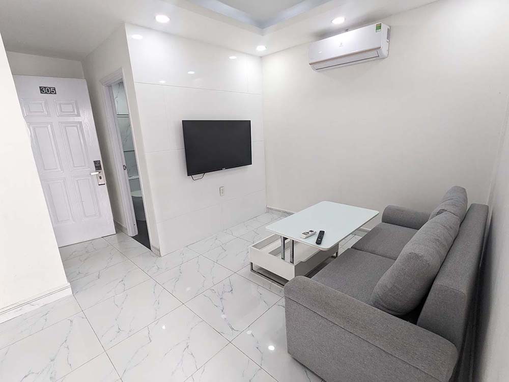 Privated single bedroom serviced apartment on Nguyen Duy Street Binh Thanh District for rent