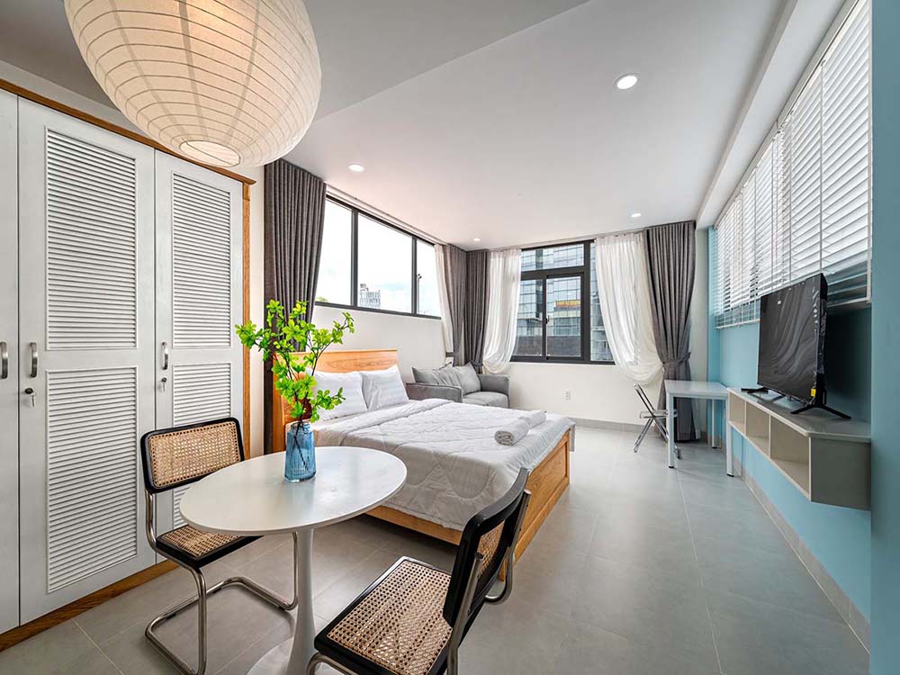 Nice serviced apartment renting in District 1 Vo Thi Sau Street Ho Chi Minh City Center