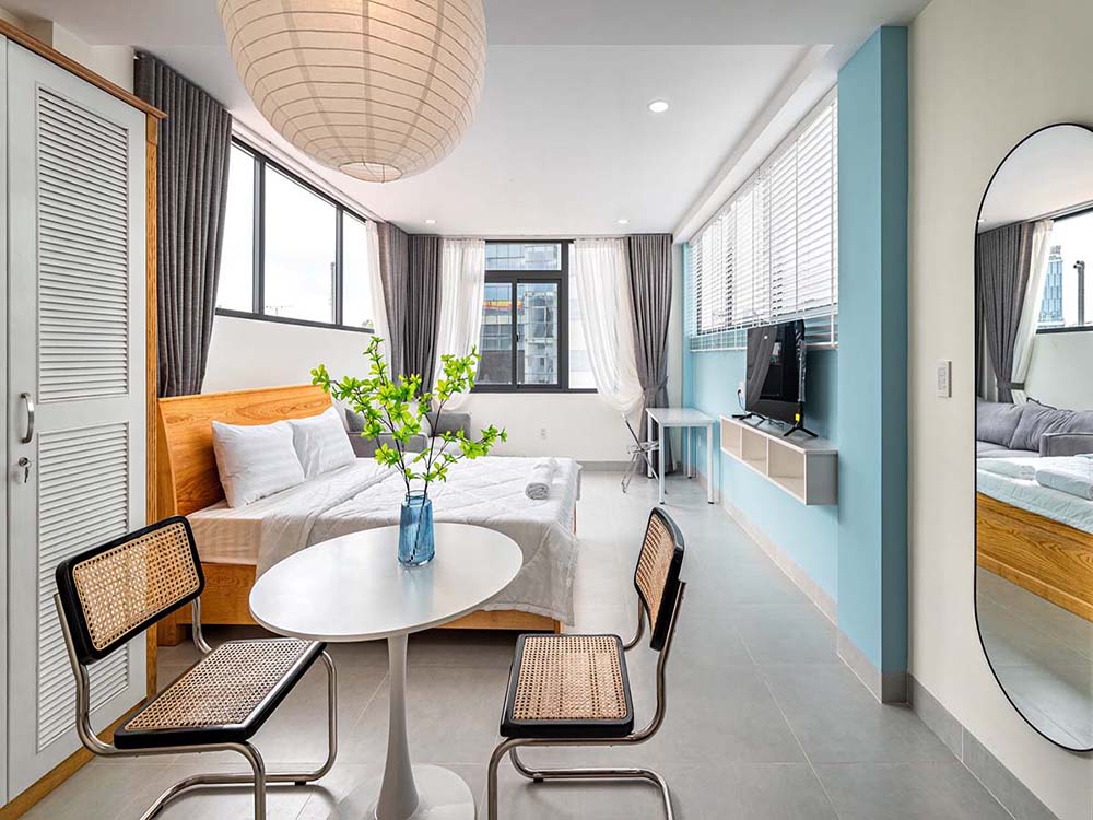 Nice serviced apartment renting in District 1 Vo Thi Sau Street Ho Chi Minh City Center