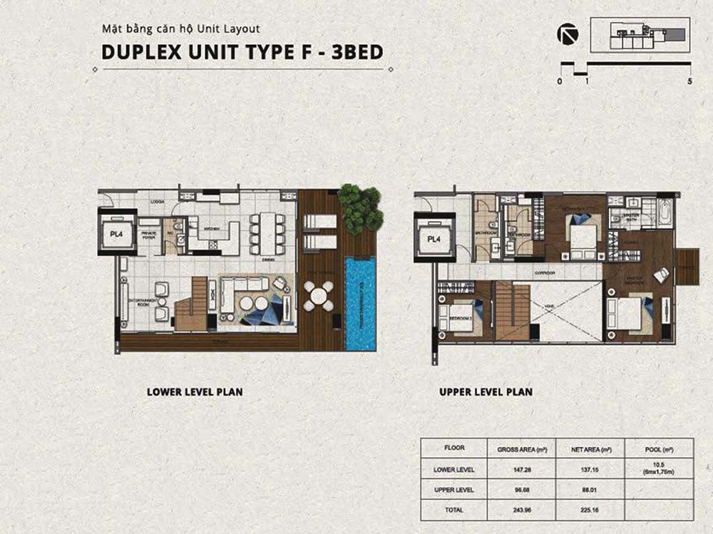 Modern duplex apartment for rent in District 3 Saigon City Center