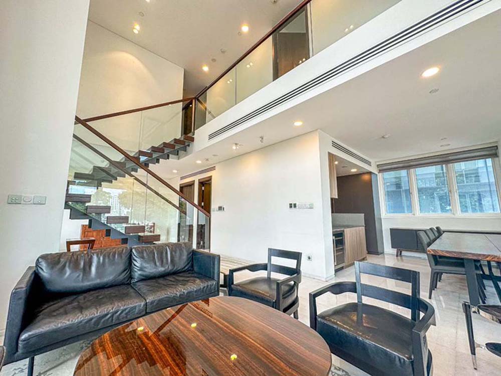 Modern duplex apartment for rent in District 3 Saigon City Center